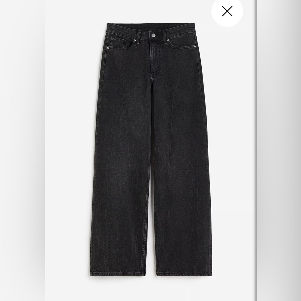 New w tags✨ H&M. Black baggy jeans. Size 6/ EUR 38